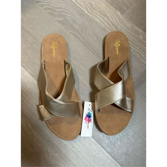 NEW Luffymomo Open Top Flat Sandals Slip on 11 - Picture 5 of 5